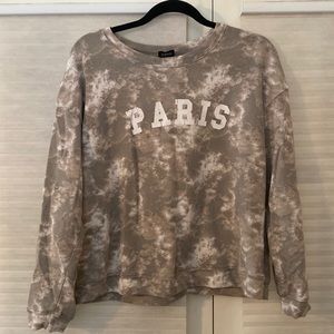 Paris tie dye sweatshirt